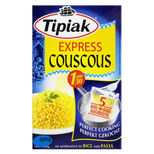 SEMOLINA DE TRIGO DURO TIPIAK EXPRESS COUSCOUS CAIXA 500G - TIPIAK