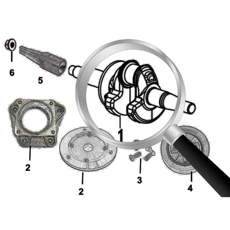 Virabrequim Pos E04-1 / Peça Motor Spx120r