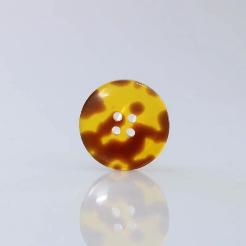 Botao Onça 25Mm Em Resina Com 100 Peças 007Bt - Mel