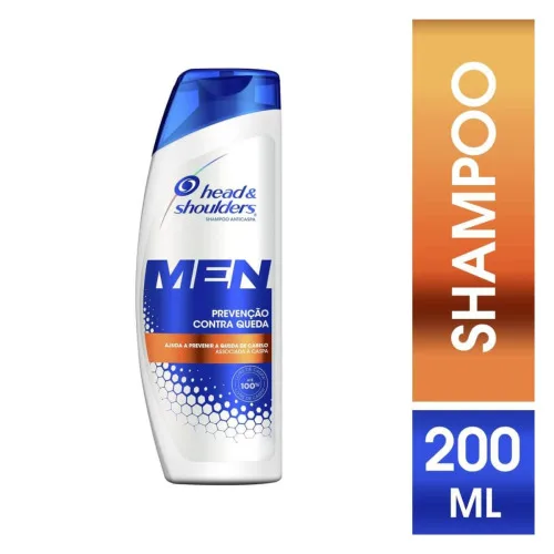 Shampoo Anticaspa Head Shoulders Men Prevenção Contra Queda Frasco 200ml - HEAD & SHOULDERS