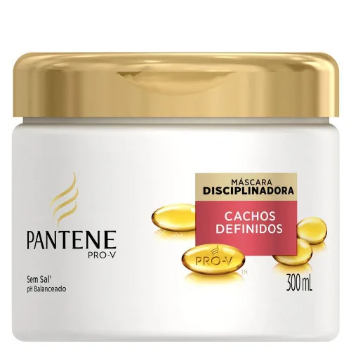 Máscara Intensiva Pantene Cachos Definidos Pote 300ml - PANTENE