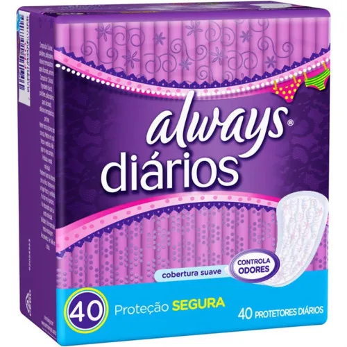 Protetor Diário Sem Abas Always C/40 Regular Unit - ALWAYS