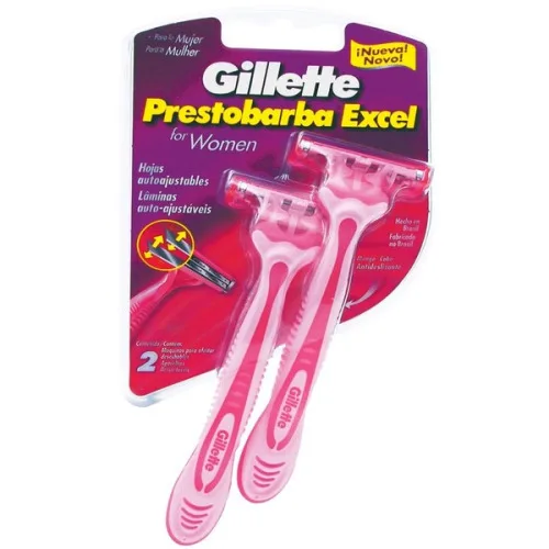 Aparelho Depilatório Gillette Prestobarba C/2 Excel Feminino Unit - GILLETTE PRESTOBARBA