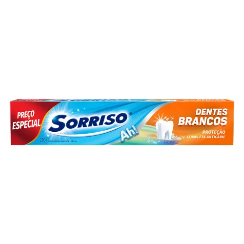 CREME DENTAL SORRISO DENTES BRANCOS CAIXA 220G - SORRISO