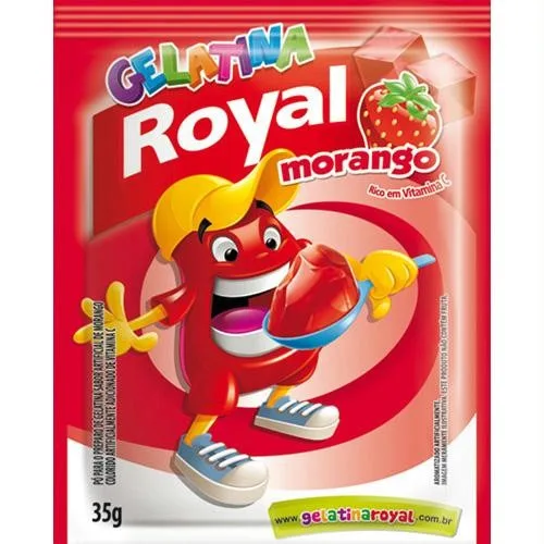 Gelatina Royal Morango - ROYAL