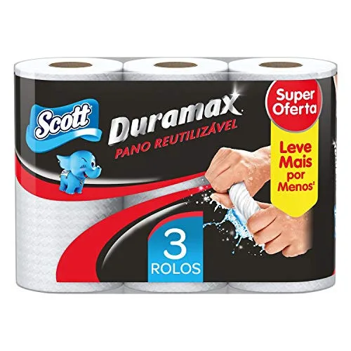 Pano De Limpeza Scott Duramax C/3unidade - SCOTT