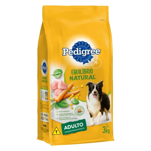 Pedigree Equilíbrio Natural Raças Pequenas Pacote 3 Kg - PEDIGREE EQN
