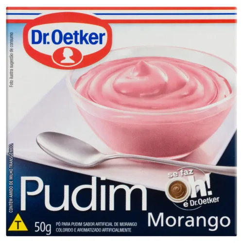 Pudim Regular Oetker Morango 50gr - DR OETKER