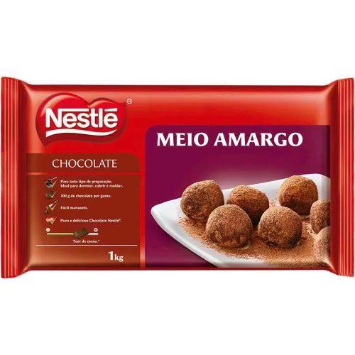 Cobertura Chocolate Meio Amargo 1kg - AMARGO