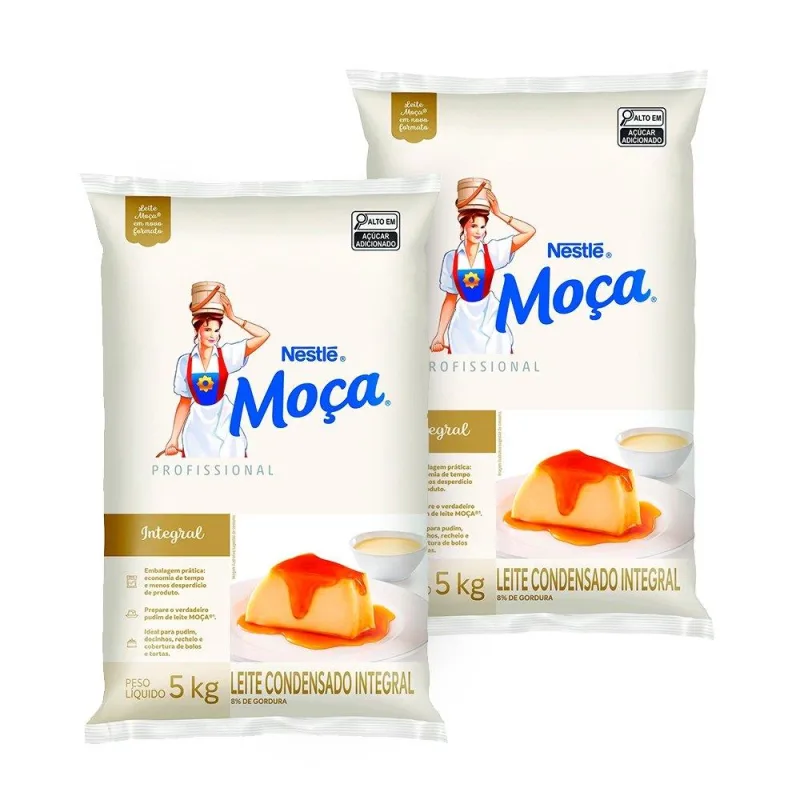Leite Condensado Moça Integral Bag 5kg - Não Informado