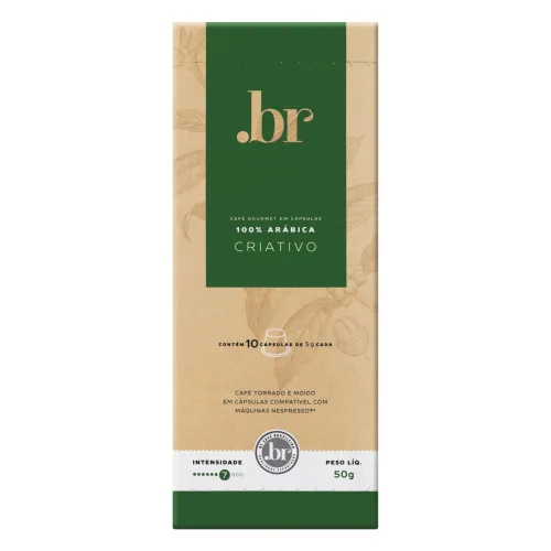 Cafe Em Capsulas .br 50g Criativo Int 7 Com 10 Un - BR