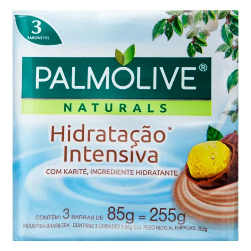 Pack Sabonete Em Barra Hidratação Intensiva Karité Palmolive Naturals 255g 3 Unidades - PALMOLIVE