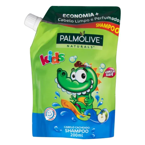 Shampoo Maçã Verde Palmolive Naturals Kids Sachê 200ml Refil - PALMOLIVE