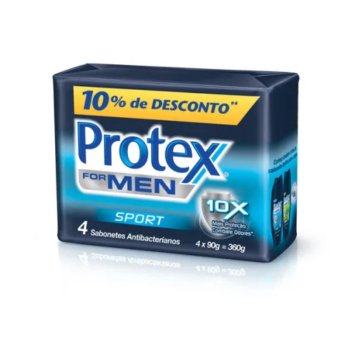 Protex For Men Sport 90 Gramas 4 Unidades - PROTEX