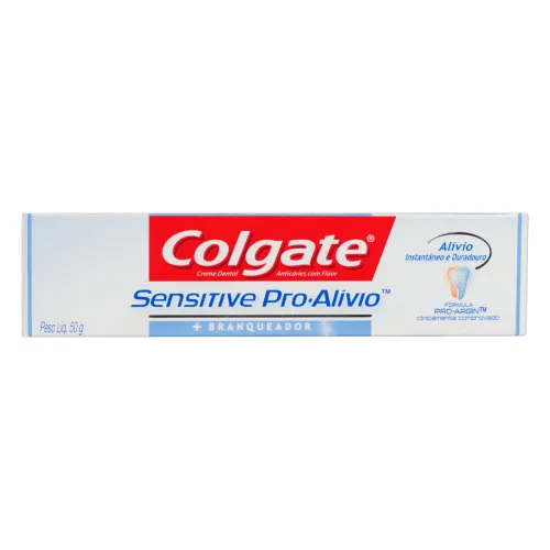 Creme Dental Branqueador Colgate Sensitive Pro Alívio Caixa 50g - COLGATE
