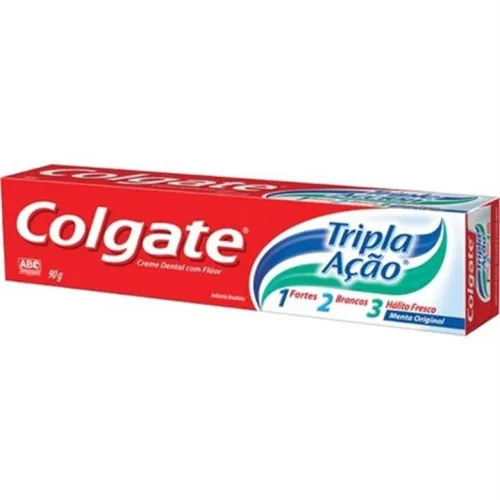 Creme Dental Menta Original Colgate Tripla Ação Caixa 90g - COLGATE