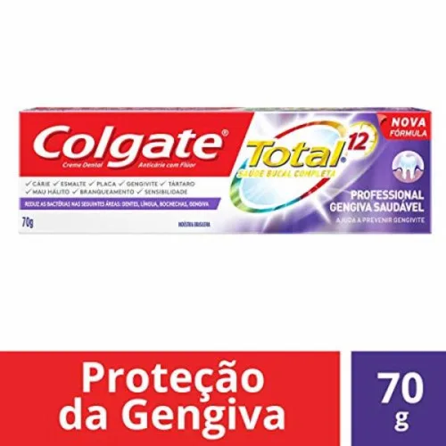 Creme Dental Colgate Total 12 Professional Whitening Caixa 70g - COLGATE