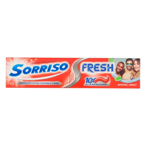 Gel Dental Fresh Menthol Impact Sorriso Caixa 140g - SORRISO