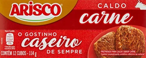 Caldo Em Tablete Carne Arisco Caixa 114g 12 Unidades - ARISCO