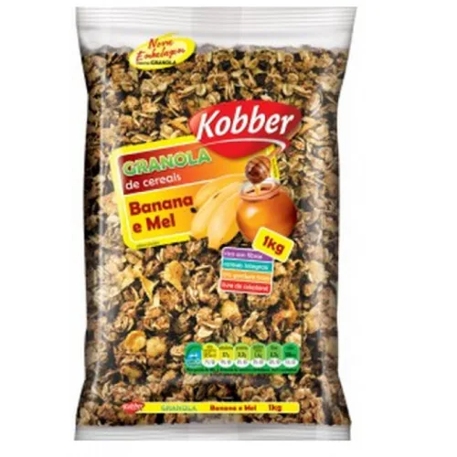 Granola Kobber 1kg Banana E Mel - KOBBER