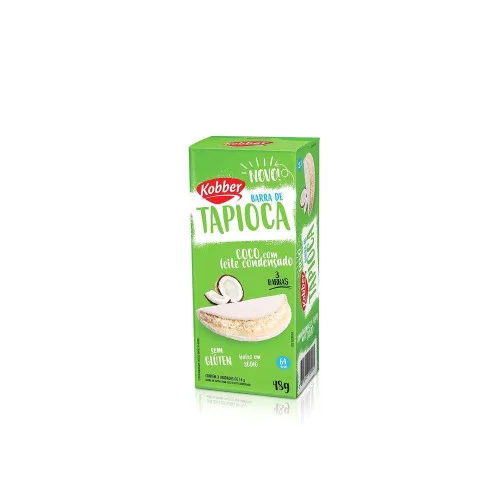 BARRA DE TAPIOCA KOBBER 48G COCO E LEITE COND - KOBBER