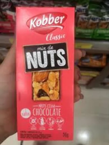 Barra Nuts C/choc Kobber 50g - KOBBER