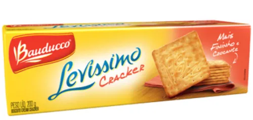 Biscoito Cream Cracker Bauducco Levíssimo Pacote 200g - BAUDUCCO