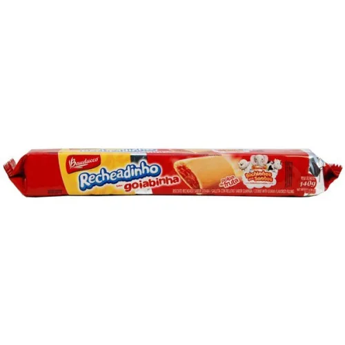 Biscoito Recheado Goiaba Bauducco Recheadinho Pacote 112g - BAUDUCCO
