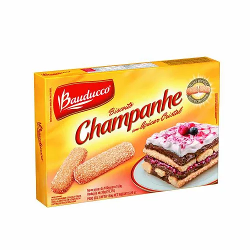 Biscoito Champanhe Com Açúcar Bauducco Caixa 150g - BAUDUCCO