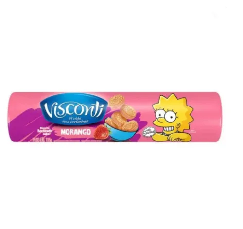 Biscoito Recheado Miorango 125g Visconti - VISCONTI