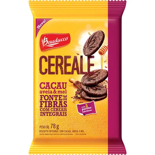 Biscoito Bauducco Cereale Aveia E Mel - BAUDUCCO