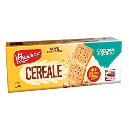 Biscoito Bauducco Cereale Castanhas E Quinoa 130gr - BAUDUCCO