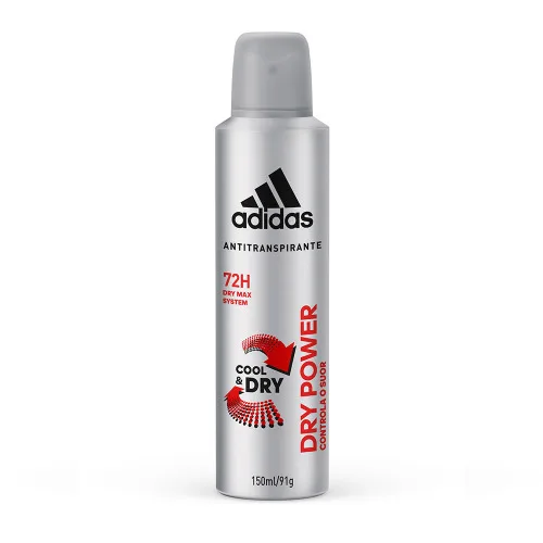 Desodorante Aerosol Adidas 150ml Masculino Dry Power Unit - ADIDAS