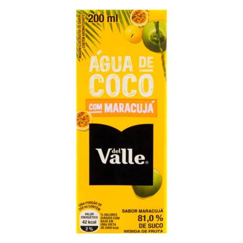 Água De Coco Maracujá Del Valle Caixa 200ml - DEL VALLE