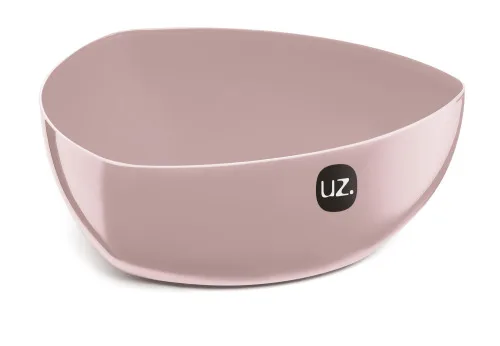 6 SALADEIRAS TRIANGULARES 2L ROSA SÓLIDO - ROSA