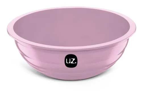 SALADEIRA PLÁSTICO UZ GOMADA ROSA 4L - ROSA
