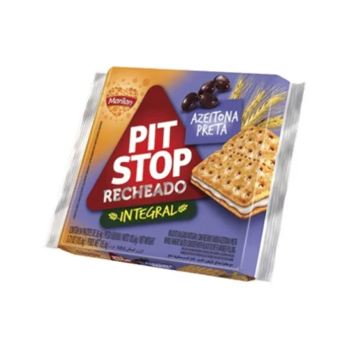 Biscoito Pit Stop Marilan Recheado Azeitona Preta 105,6g - MARILAN