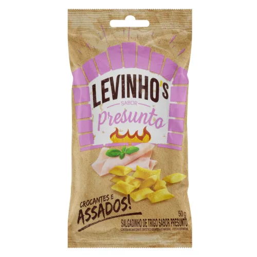 Salgadinho De Trigo Presunto Levinho S Pacote 50g - LEVINHOS