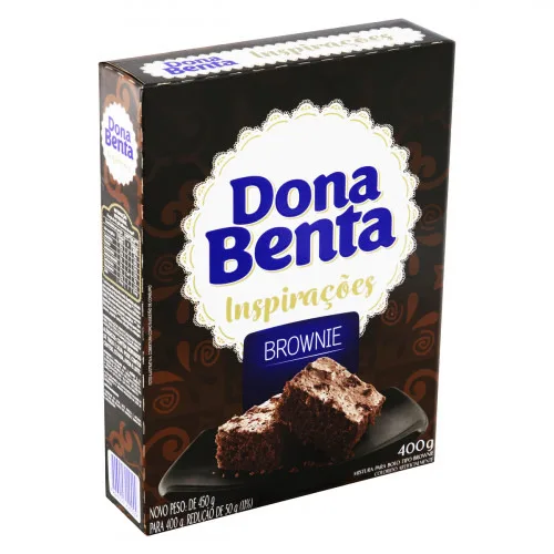 Mistura Para Bolo Brownie Dona Benta Inspirações Caixa 400g - DONA BENTA