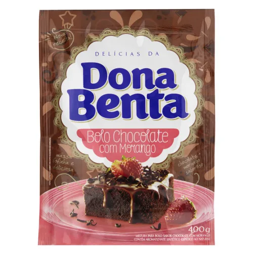 Mistura Para Bolo Chocolate Com Morango Dona Benta Pacote 400g - DONA BENTA