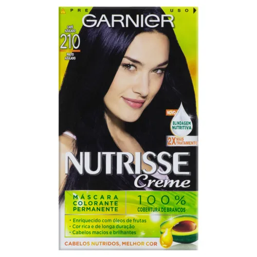 Tintura Nutrisse Preto Azulado Café Azulado - NUTRISSE