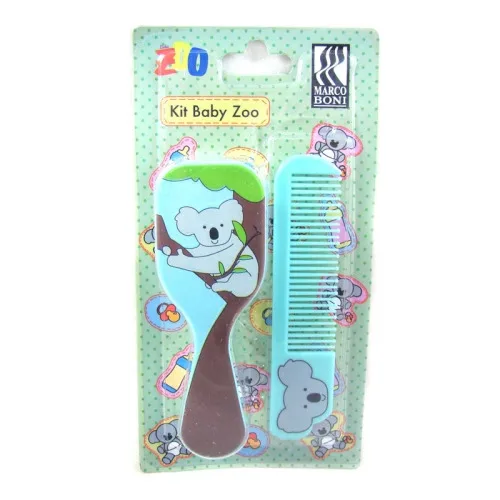 M Boni R. 0609 Kit Baby Zoo Pente/escova