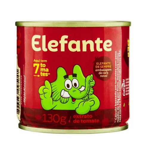 Extrato De Tomate Elefante Lata 130g - ELEPHANT