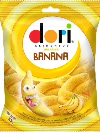 Bala Gelatina Dori 85g Banana - DORI