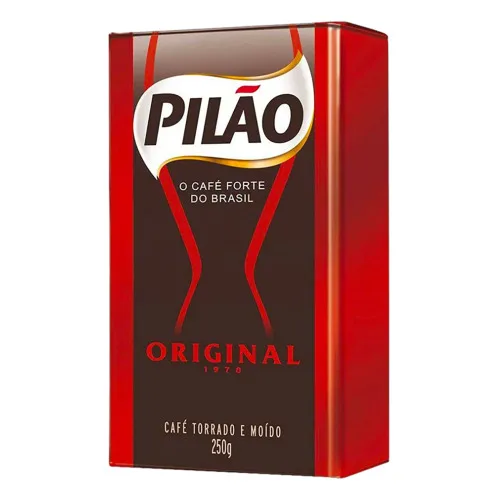 Café Torrado E Moído A Vácuo Original 1978 Pilão Pacote 250g - PILAO