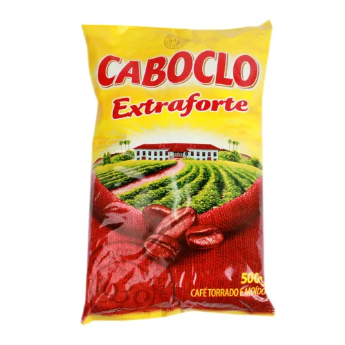 Café Torrado E Moído Extra Forte Caboclo Pacote 500g - FORTE