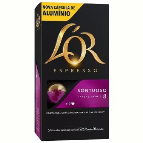 Café Em Cápsula Torrado E Moído Espresso Sontuoso L Or Caixa 52g 10 Unidades