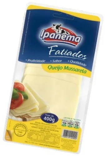 Queijo Mussarela Ipanema 400g Fatiada - IPANEMA - Frios E Laticínios