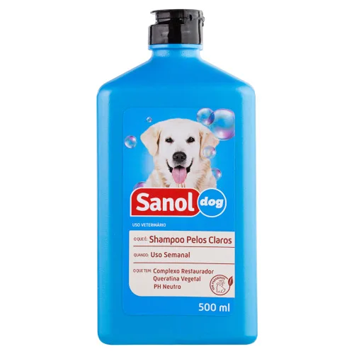 Shampoo Para Cães E Gatos Musk E Baunilha Sanol Dog Frasco 500ml - INGLEZA BRANDS