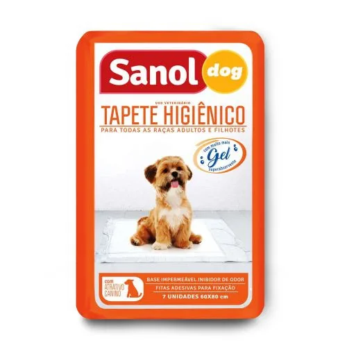 Tapete Higiênico Para Cães Sanol Dog 60cm X 80cm 7 Unidades - INGLEZA BRANDS